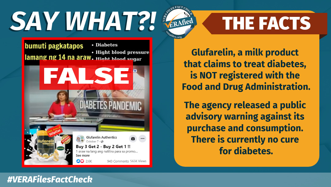 VERA FILES FACT CHECK: Glufarelin does NOT treat diabetes