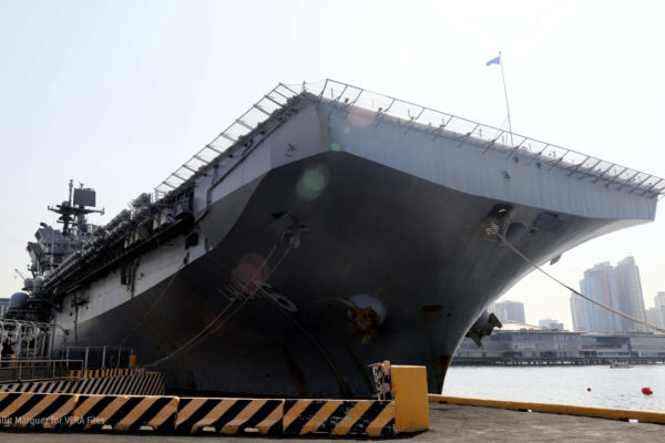 USS America in Manila