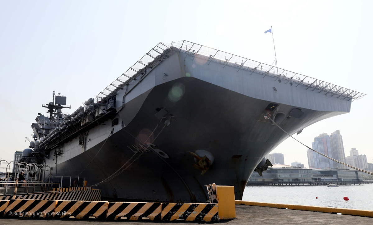 USS America in Manila. Photo by Bullit Marquez