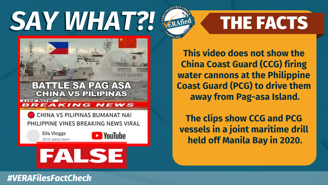 VERA FILES FACT CHECK: Video does NOT show China, PH ‘battle’ in Pag-asa Island