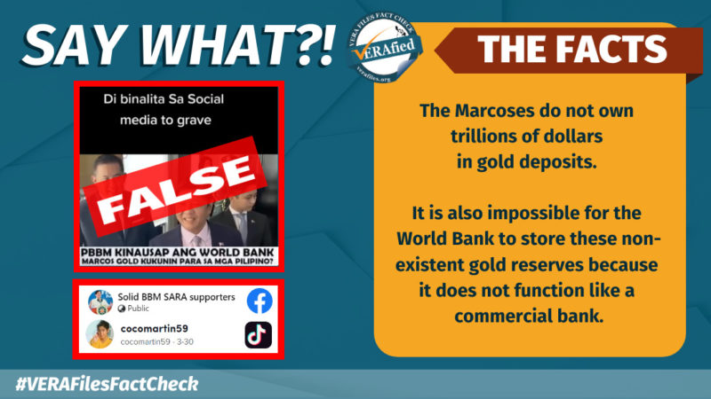 VERA FILES FACT CHECK: There Is NO Marcos Gold In The World Bank - VERA ...