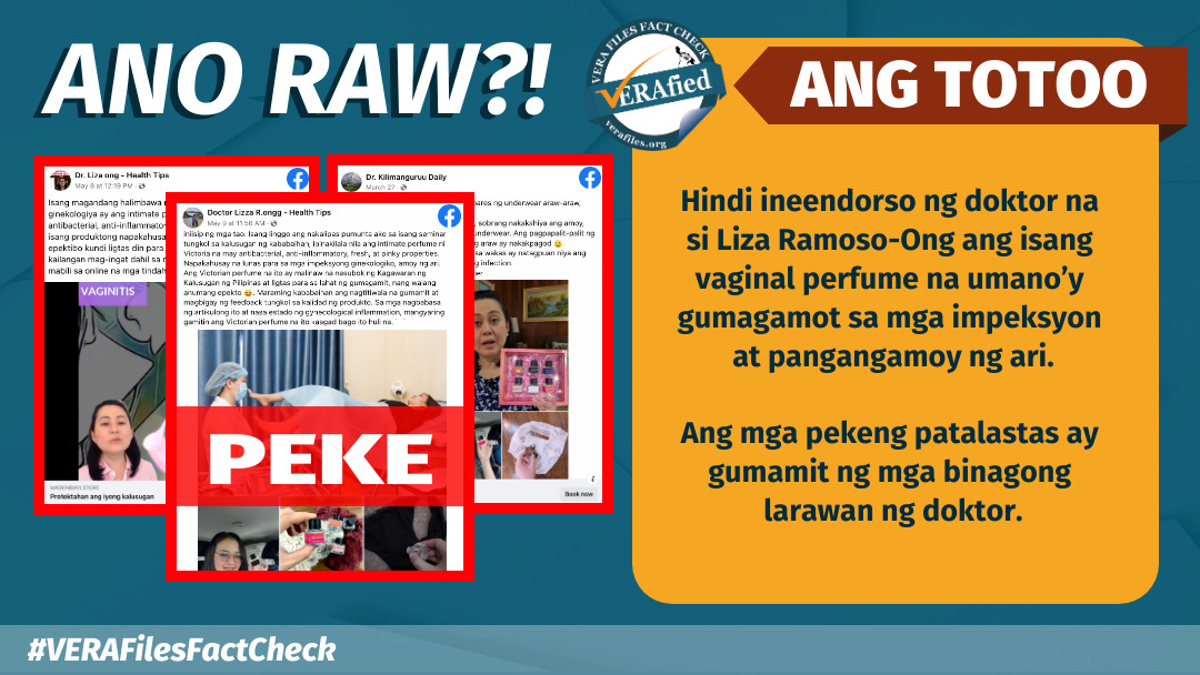 VERA FILES FACT CHECK: HINDI nag-eendorso si Doc Liza Ong ng pabango sa ari ng babae