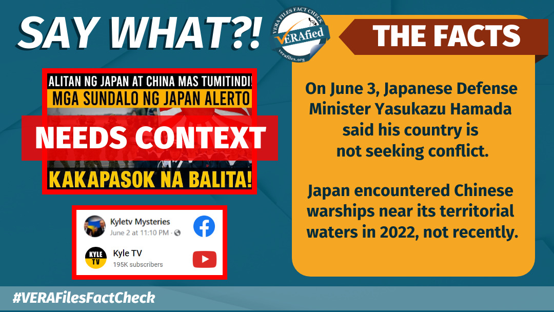 VERA FILES FACT CHECK: Video about Japan-China conflict NEEDS CONTEXT