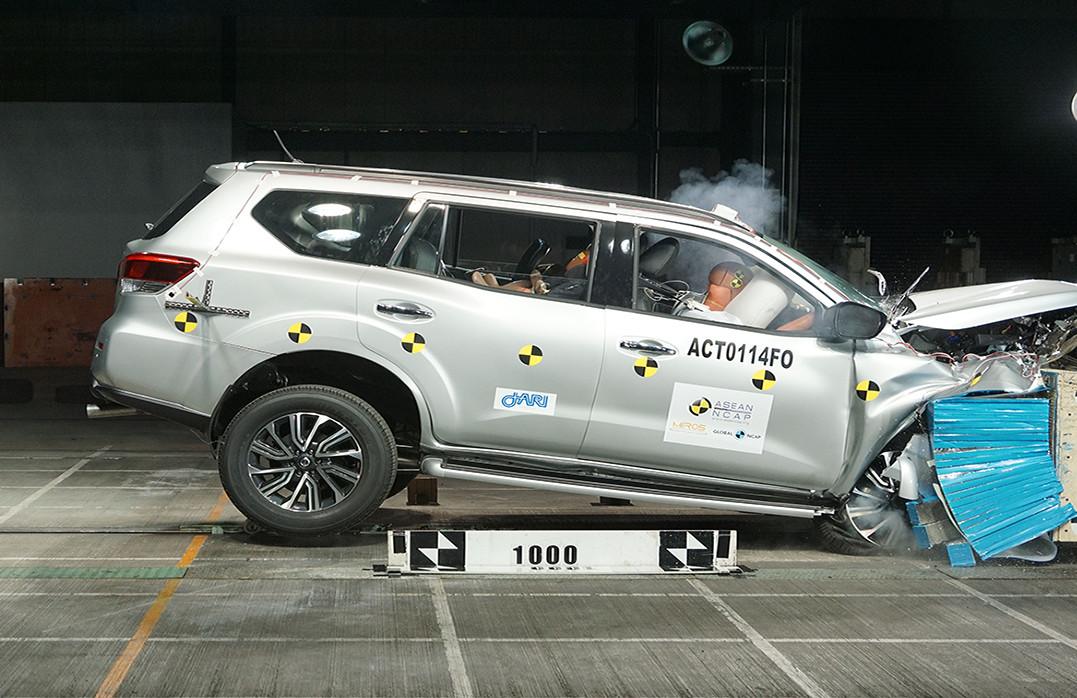 The ASEAN New Car Assessment Programme has tested over 80 vehicles for their safety in a road crash. The Nissan Terra SUV (above), which is sold in the Philippines, received the top 5-star rating. Photo from the ASEAN NCAP.