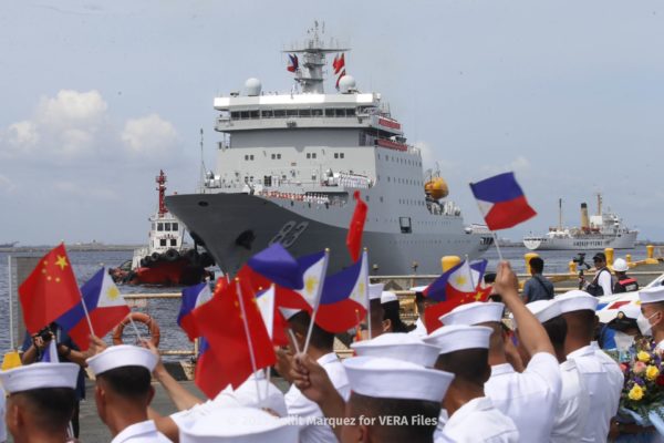 Largest Chinese naval training ship visits Manila