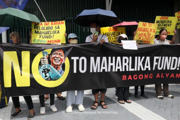 Protest vs Maharlika Investment Fund