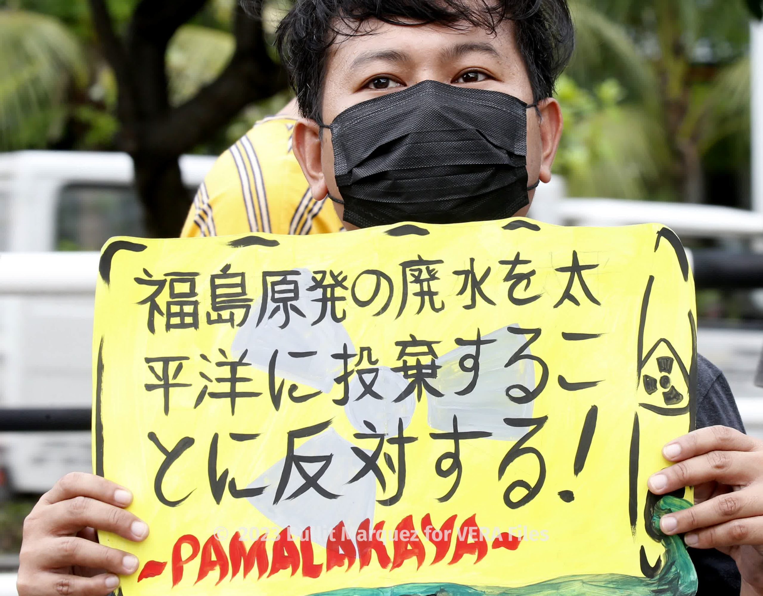 ‘No to Fukushima nuclear waste water’- protesters 1/5, Photo by Bullit Marquez for VERA Files
