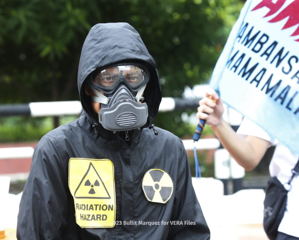 ‘No to Fukushima nuclear waste water’- protesters 2/5, Photo by Bullit Marquez for VERA Files