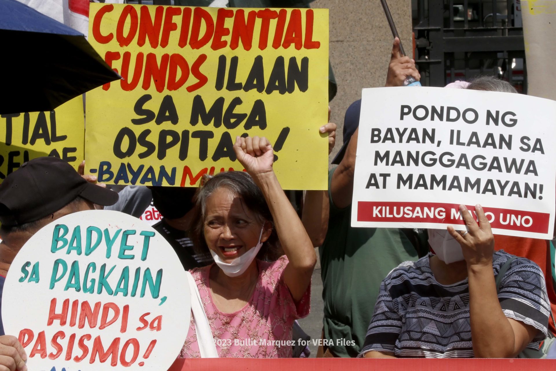 Protesters: Use confidential funds for social services 2/6 Photo by Bullit Marquez for VERA Files