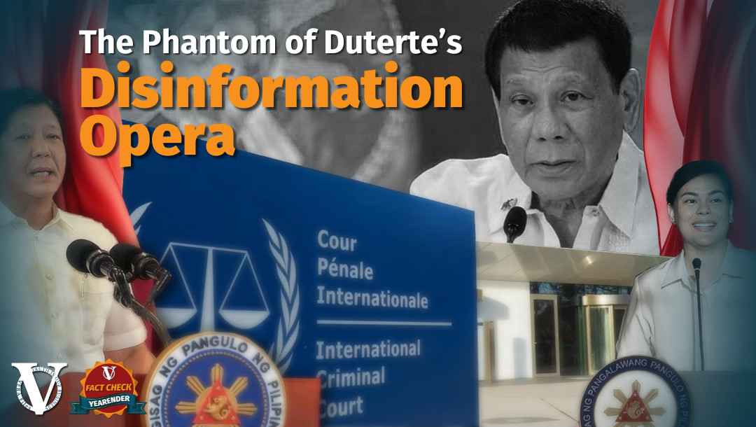 VERA FILES FACT CHECK YEARENDER: Misleading claims of former president Rodrigo Duterte on the jurisdiction of the ICC continued to haunt the disinformation landscape in 2023 even as the current administration now considers cooperating in the tribunal’s ongoing probe into the bloody drug war.
