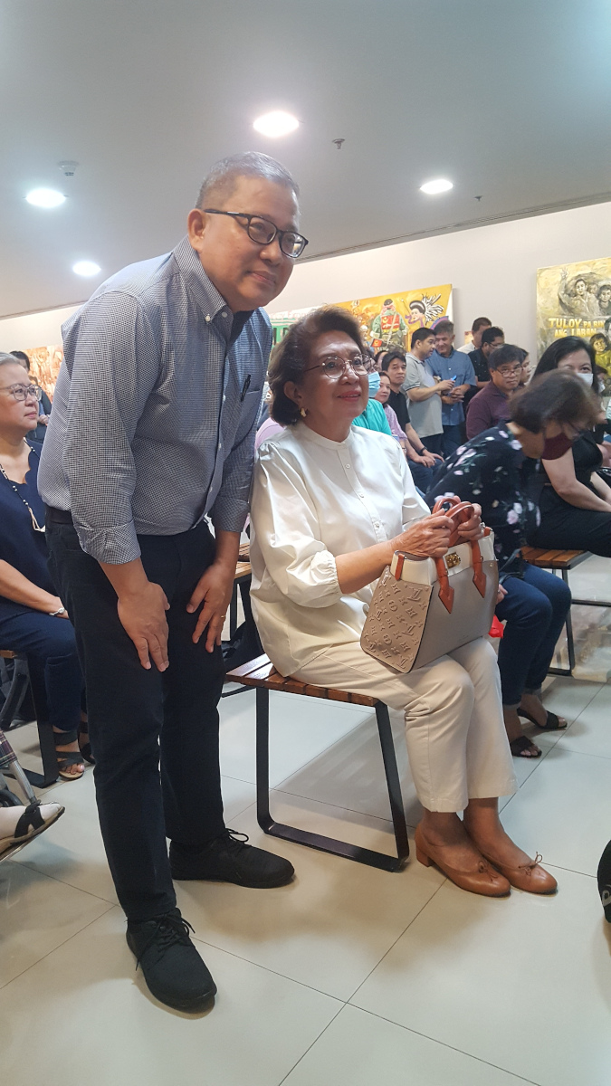 Author John Nery with Conchita Carpio Morales, former ombudsman and retired associate justice of the Supreme Court.