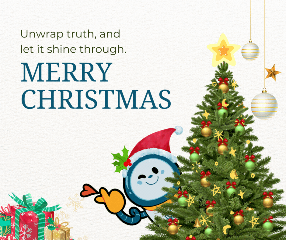 VERA Files' Christmas Greeting: Unwrap truth, and let it shine through.