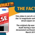 VERA FILES FACT CHECK: This video is not of a tsunami after the 7.6 magnitude earthquake that struck Japan on Jan. 1. The original clip was taken by TV Asahi during a tsunami that devastated northeastern Japan in March 2011.