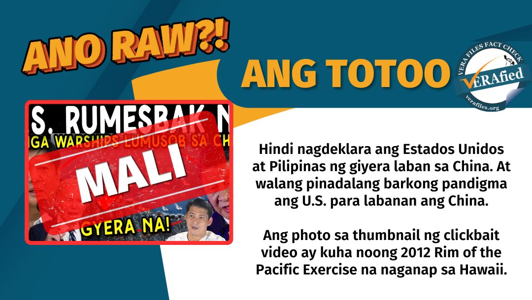 Vera Files Fact Check Us Ph Did Not Declare War Vs China Vera Files Vera Files Fact Check Us Ph Did Not Declare War Vs China Vera Files