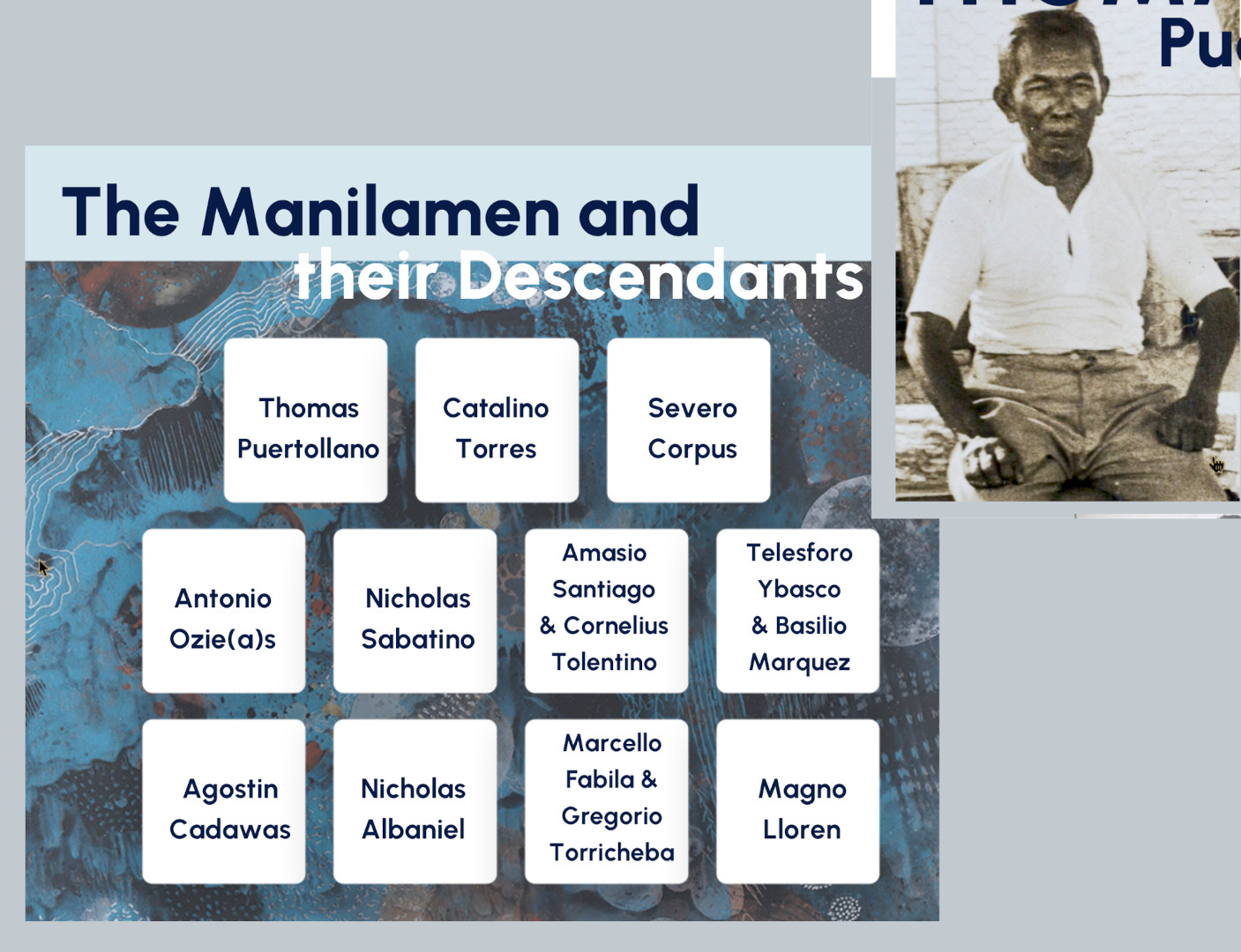 Manilamen (Thomas Puertollano, insert) and their Descendants