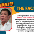 [ENG Infographic] VERA FILES FACT CHECK: Rodrigo Duterte ayaw na sa Cha-cha?