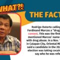 VERA Files Fact Check: This was the first time Duterte mentioned Marcos’ name in connection with drug abuse.