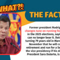 VERA FILES FACT CHECK: Duterte changes tune on 2025 elections bid