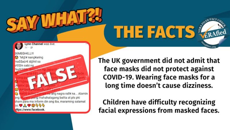 VERA FILES FACT CHECK: Filipina vlogger makes FALSE claims on face mask ...