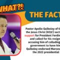 VERA Files Fact Check: After supporting President Ferdinand Marcos Jr. in his candidacy for the 2022 presidential election, pastor Apollo Quiboloy of the Kingdom of Jesus Christ (KOJC) sect now calls for his resignation.