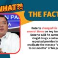 VERA Files Fact Check: As president, Rodrigo Duterte changed his position several times on key issues, such as on his promises to curb corruption and rid the country of illegal drugs.