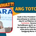 Inulit ni Vice President Sara Duterte ang pahayag na walang hurisdiksyon ang ICC sa Pilipinas na kulang sa konteksto. Nananatili ang hurisdiksyon ng ICC sa mga krimen na naganap sa Pilipinas noong ito ay state party mula Nob. 1, 2011 hanggang Marso 16, 2019.