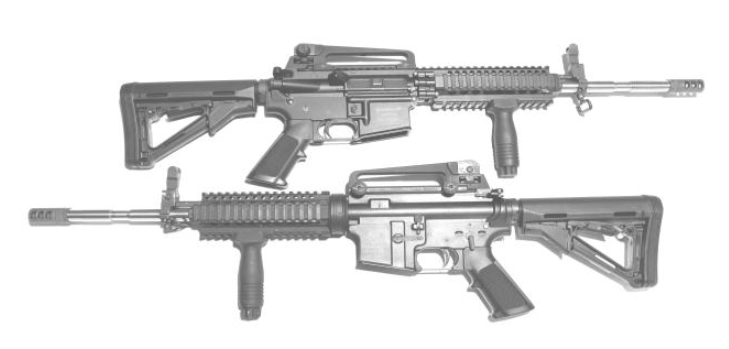 Illustration accompanying an article on the GA M-16 manufacturing project, from October 2011 issue of the G.A. Bullet-in