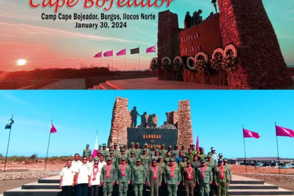 Pictures of the Inauguration of the Military Park in Camp Cape Bojeador, Burgos Ilocos Norte, from the Facebook page of the 4th Marine Brigade. 1/2