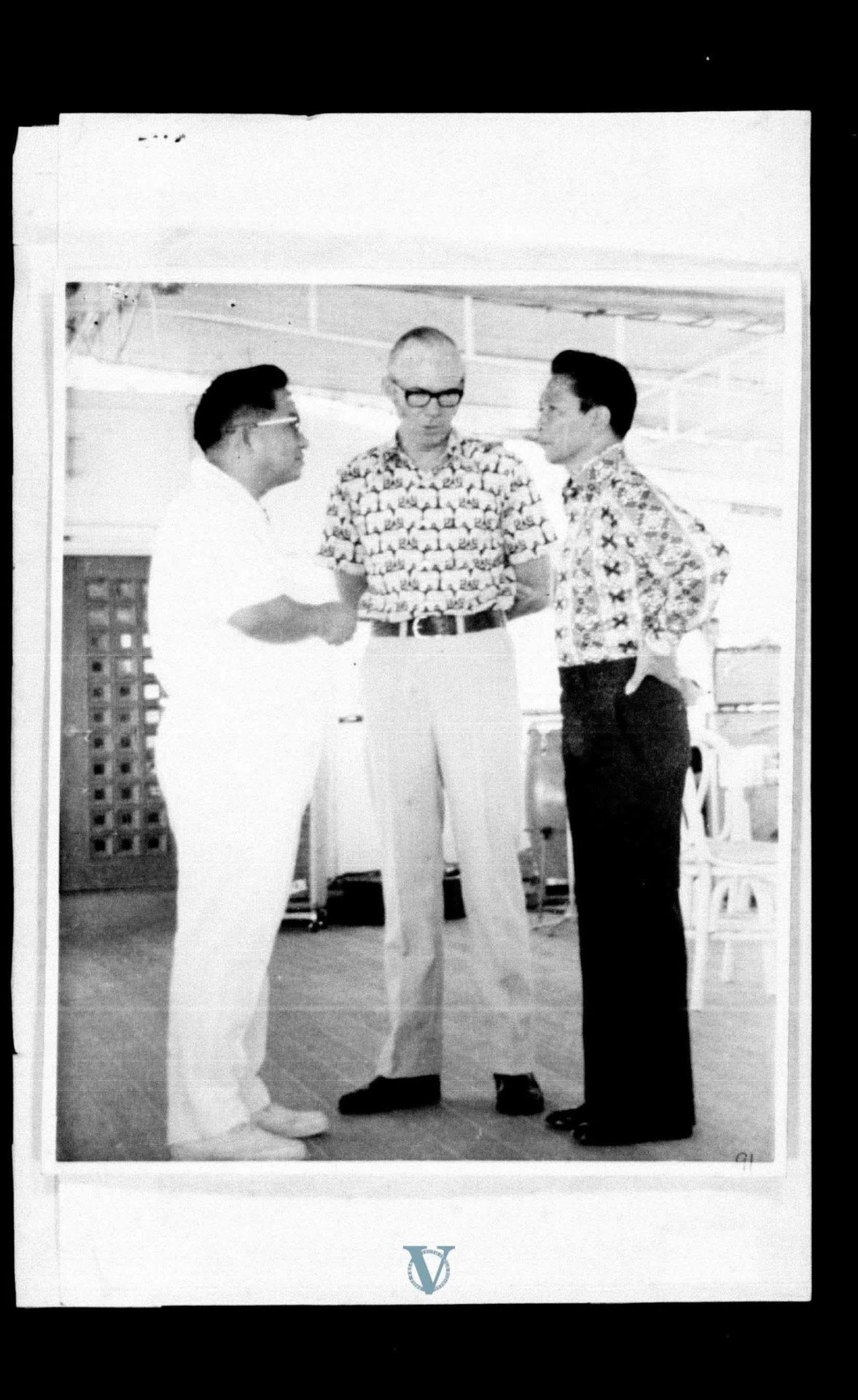 From left to right: Alejandro Melchor, Max Goldberger, and Ferdinand Marcos Sr. Photo from the digitized PCGG files.