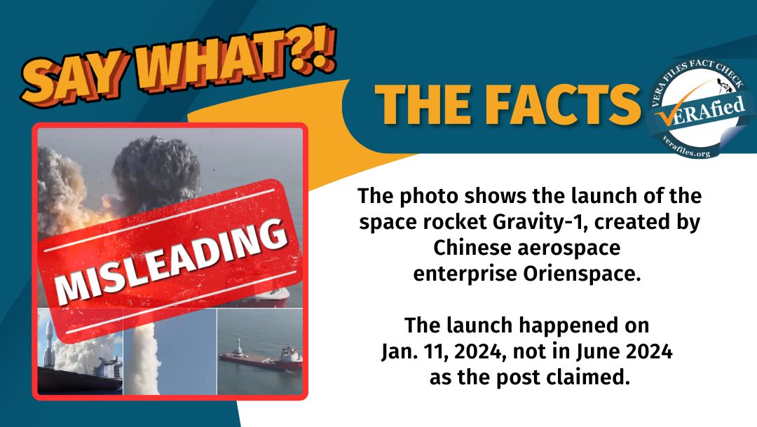 FACT CHECK: OLD Chinese space rocket photo used in FB post