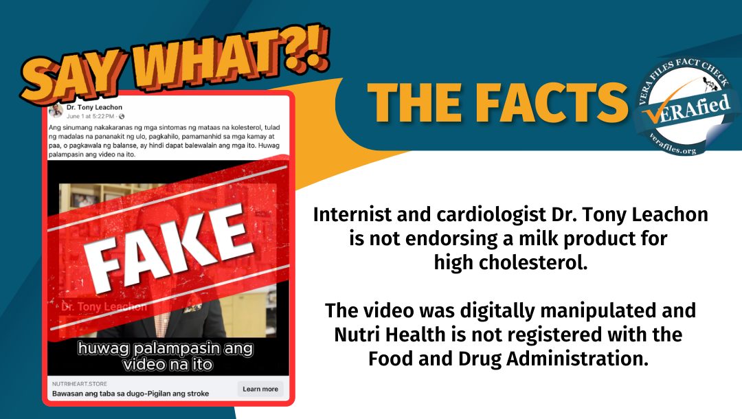 FACT CHECK: ‘Milk for high cholesterol’ ad of doctor FAKE