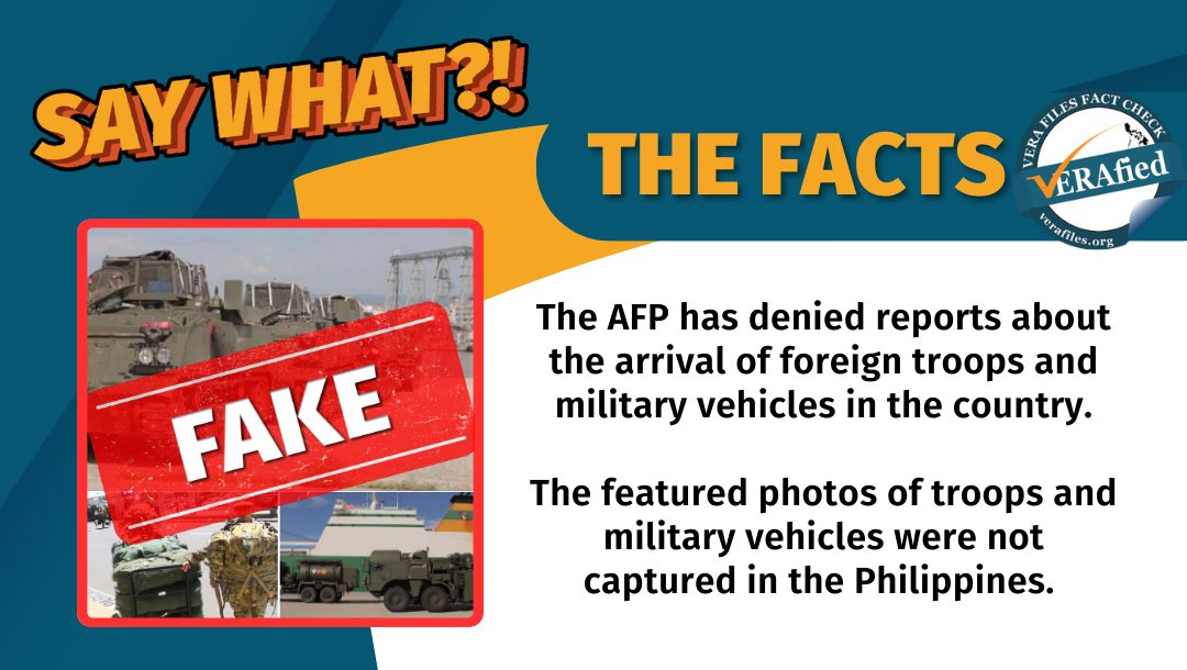 FACT CHECK: Photos NOT of U.S., U.K. soldiers, military vehicles arriving in Subic