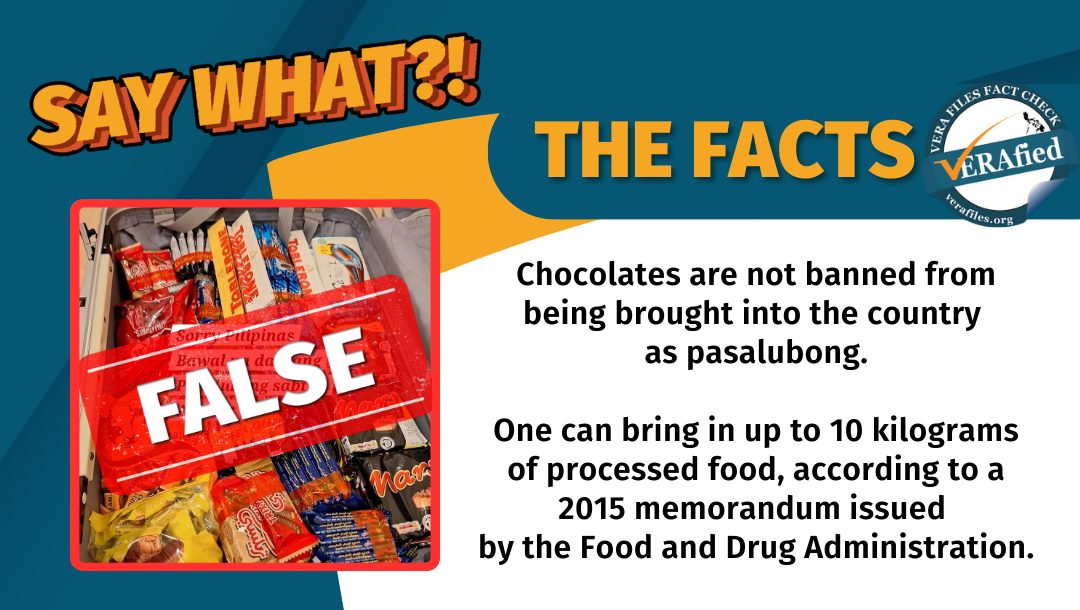 FACT CHECK: Chocolates brought in as gifts NOT prohibited in airports