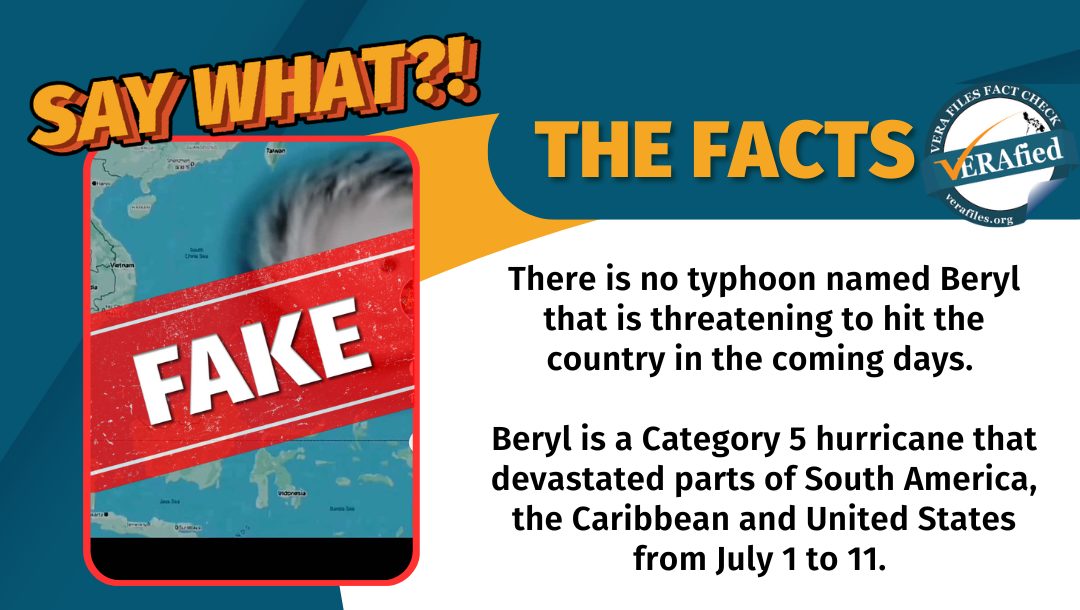 FACT CHECK: Video of ‘Typhoon Beryl’ hitting PH is FAKE