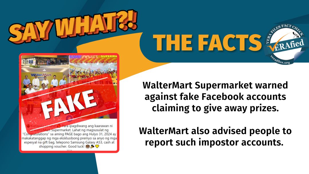 FACT CHECK: FAKE WalterMart anniversary giveaway spreads on FB