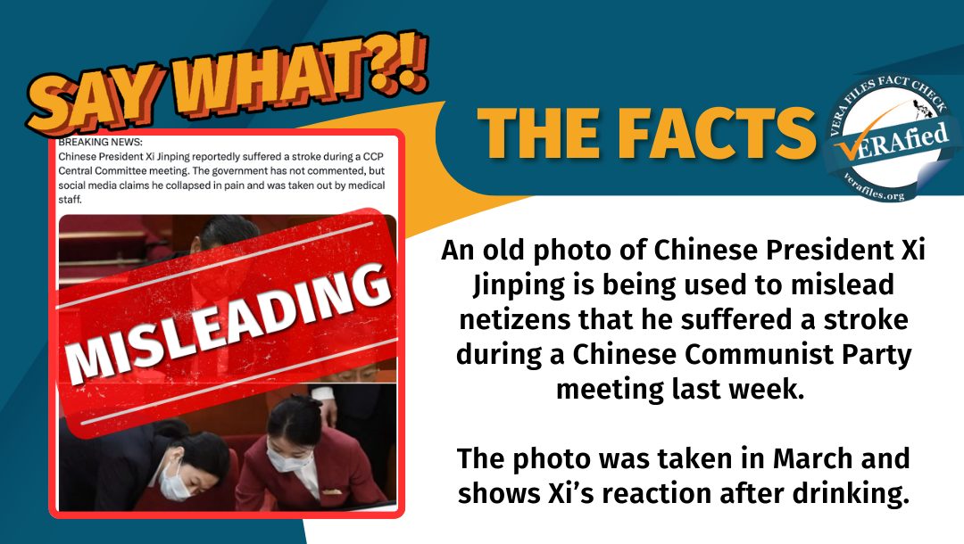 FACT CHECK: Netizens fall for MISLEADING Xi Jinping ‘stroke’ photo
