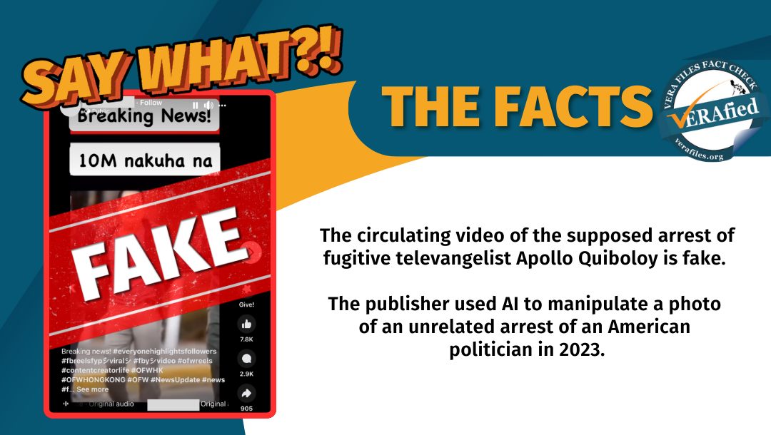 FACT CHECK: Video of ‘Quiboloy’s arrest’ FAKE