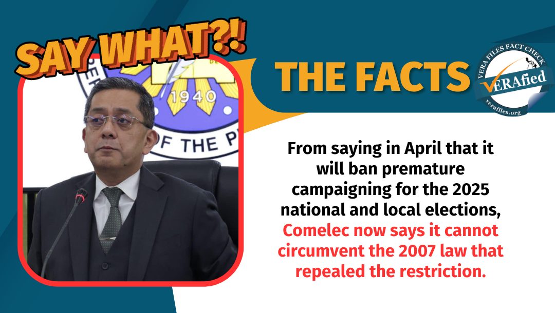 FACT CHECK: Comelec backtracks on banning premature campaigning in 2025 polls