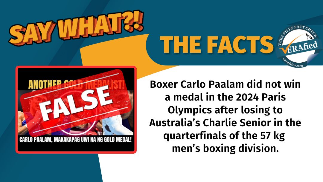 FACT CHECK: Carlo Paalam DID NOT win in the Paris Olympics