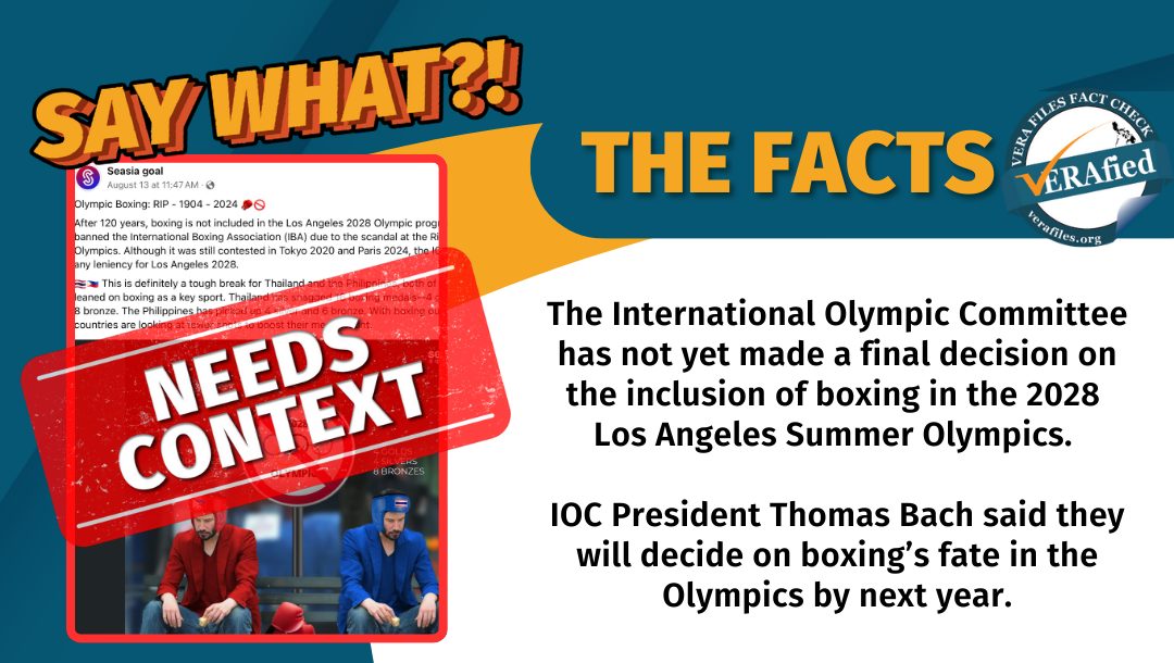 FACT CHECK: Post on boxing ban for LA Olympics NEEDS CONTEXT