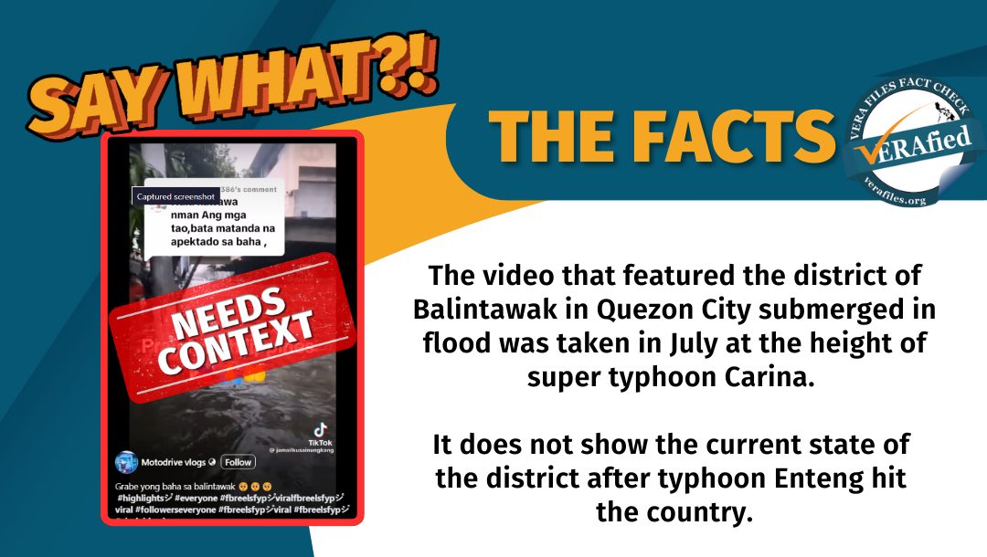 FACT CHECK: ‘Balintawak flood’ video NEEDS CONTEXT