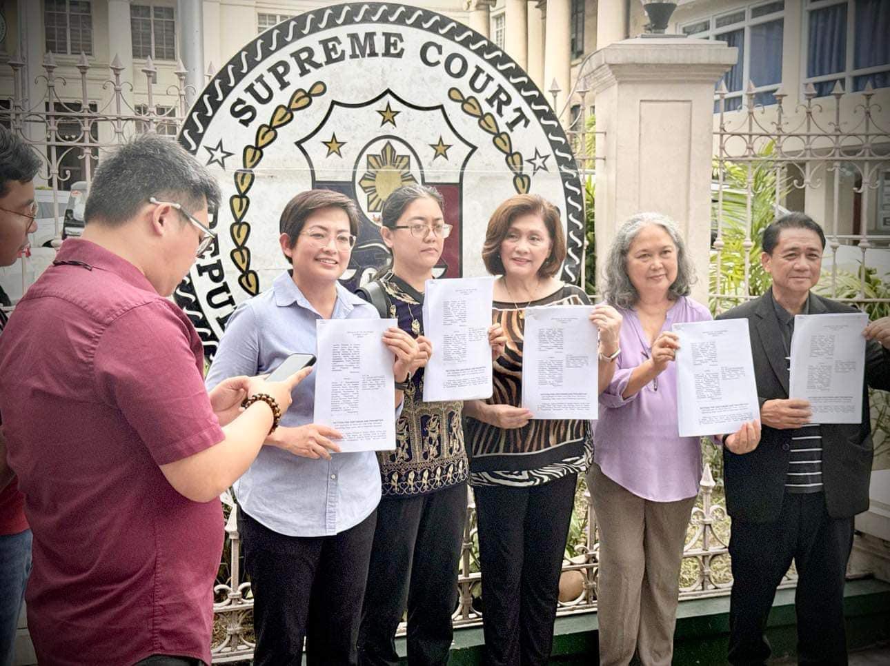 Groups and individuals filed a petition at the Supreme Court against the transfer of PhilHealth excess funds to the national treasury.