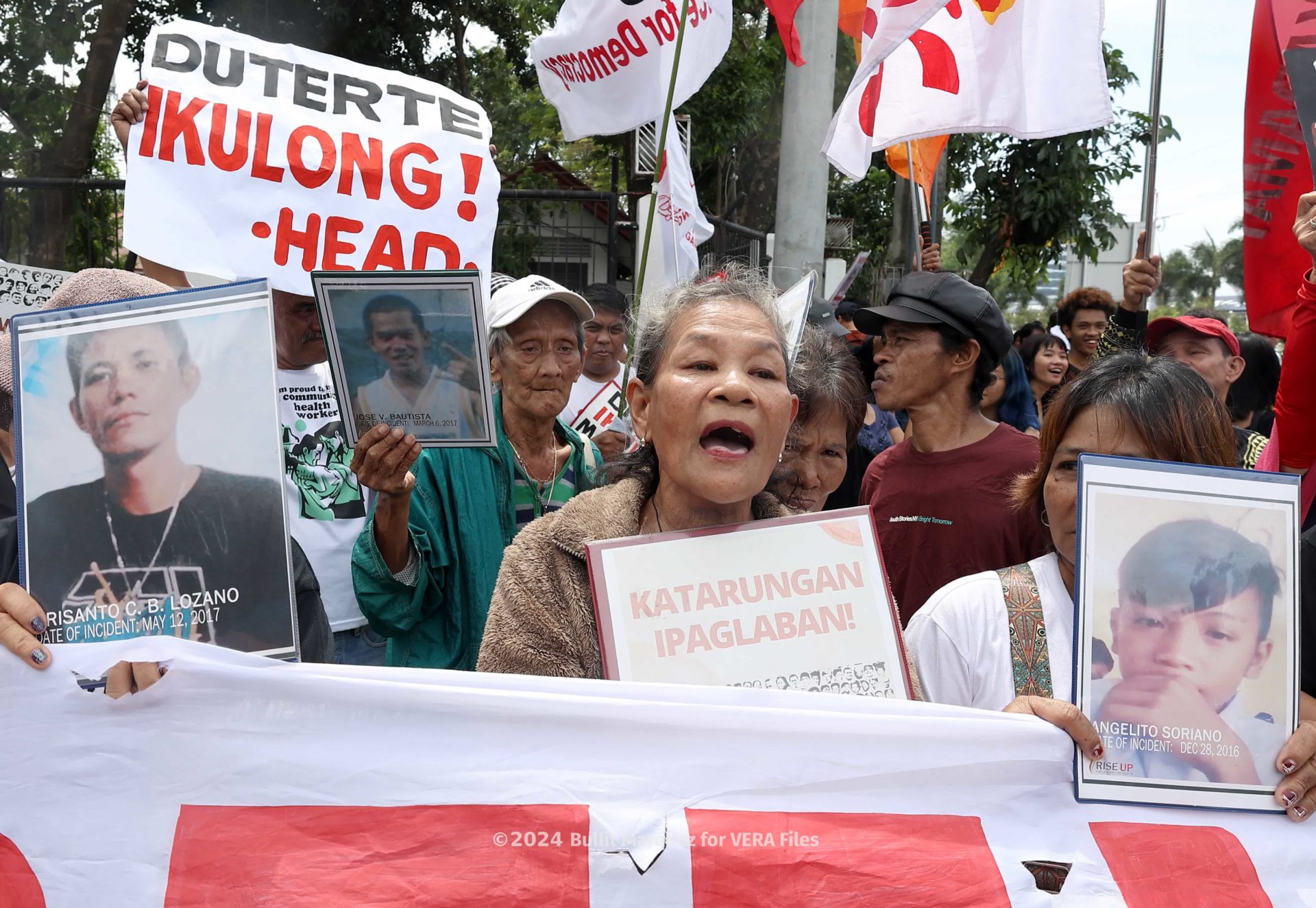 Rallyists demand accountability for the EJKs.