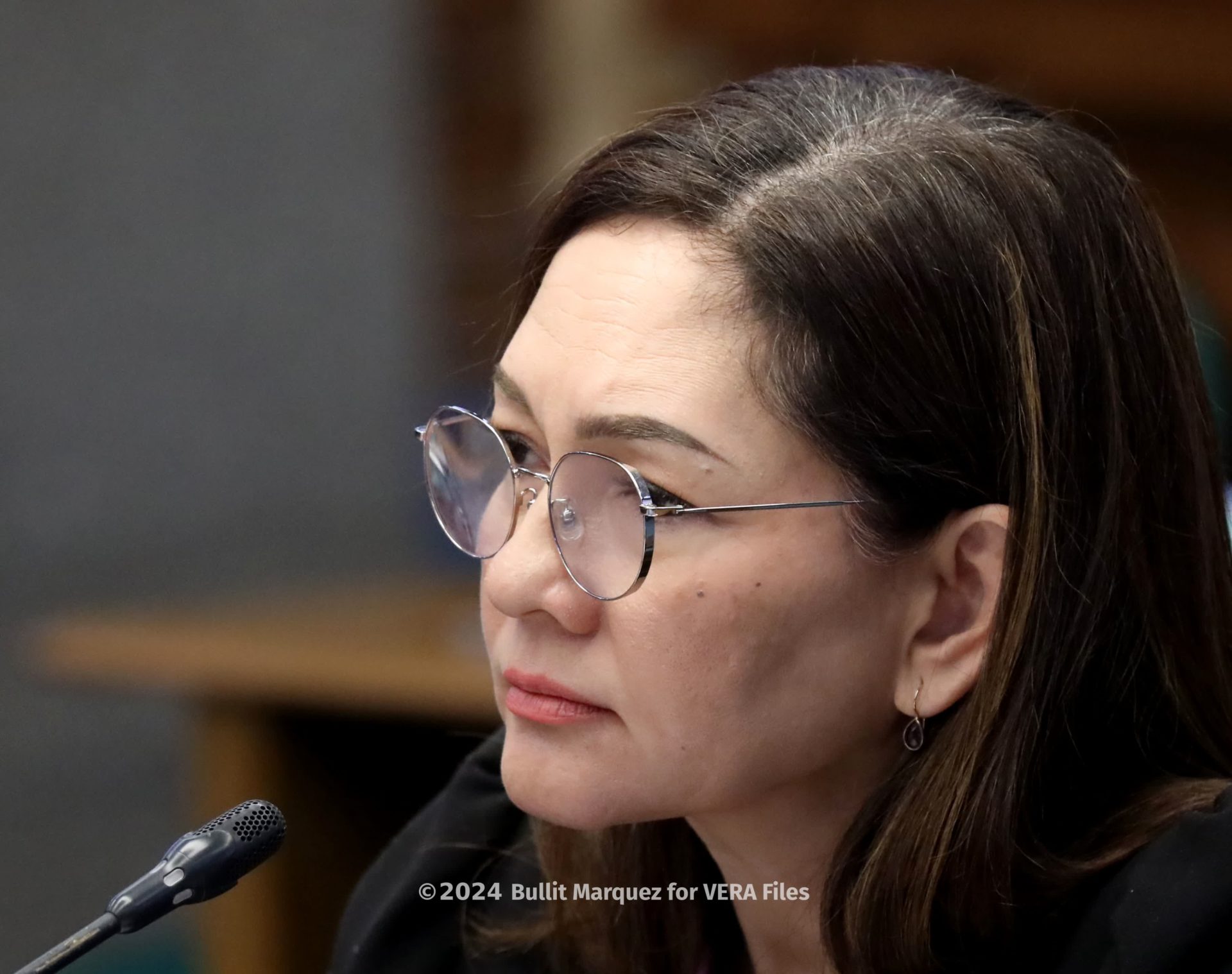 Sen. Risa Hontiveros, who initiated the probe of Quiboloy and KOJC anomalies. Photo by Bullit Marquez