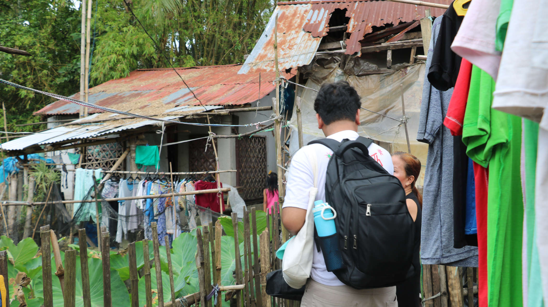 Some residents of Barangay Gua-an were relocated to a privately owned land in Barangay Guinobatan. Video and Photos: Rhoanne De Guzman