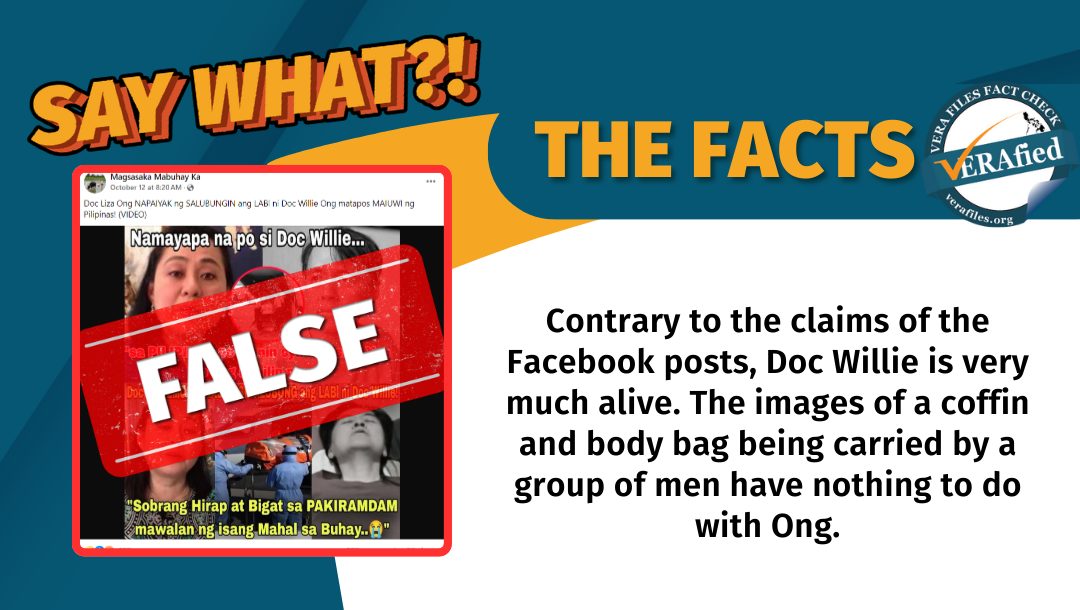 FACT CHECK: Doc Willie Ong is NOT dead