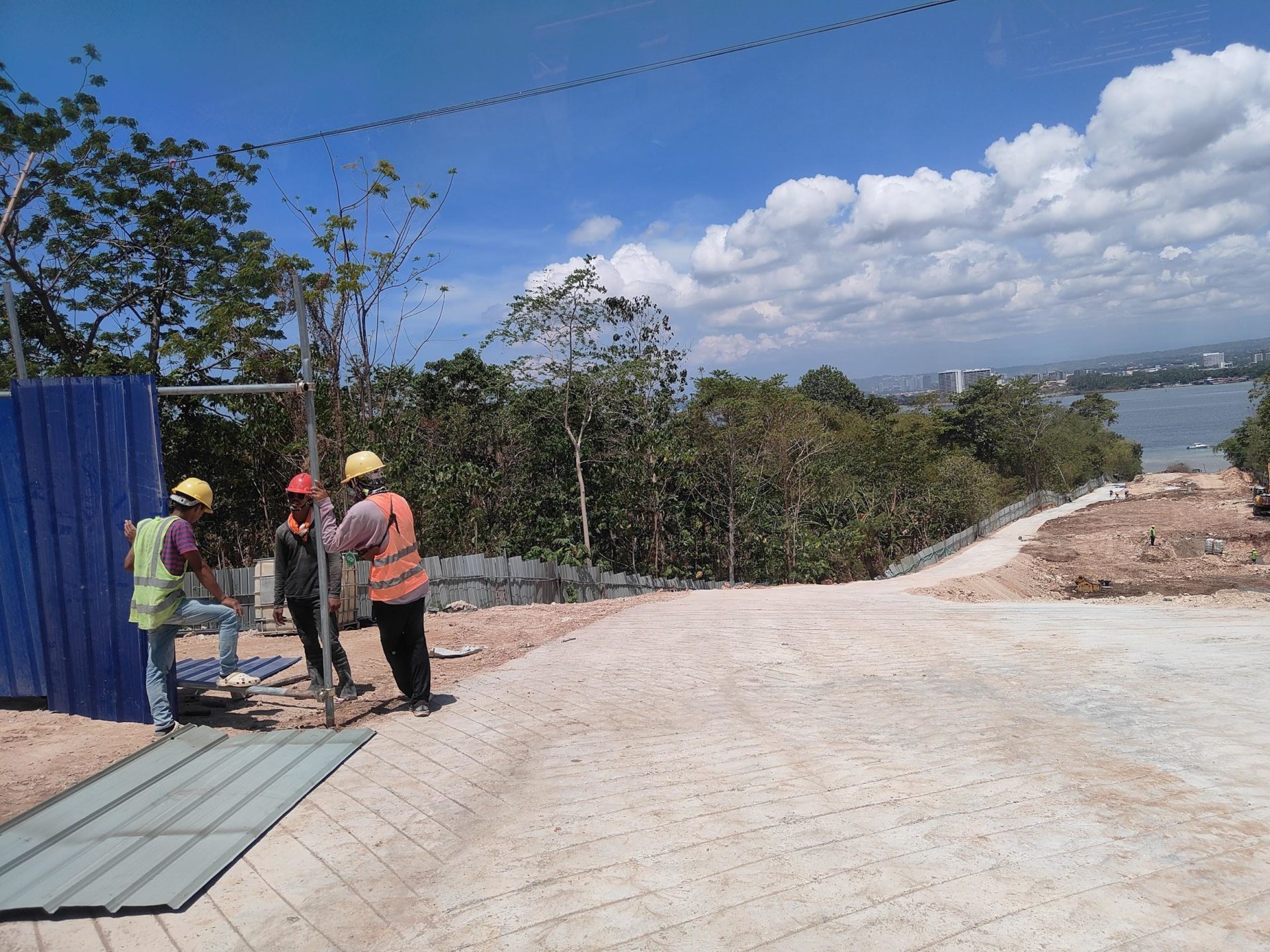 Samal Island - Davao City Interconnector Bridge perspective and preparatory works. Source: DPWH