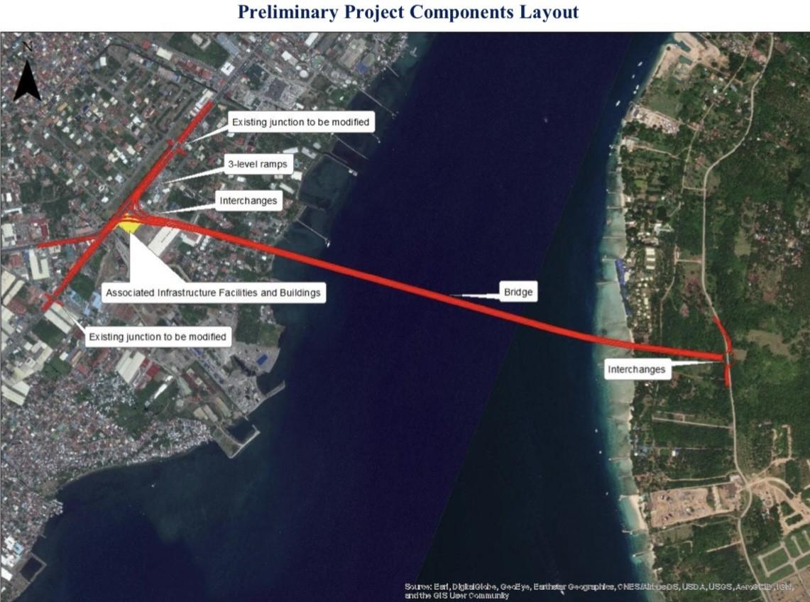 Landing options in Samal Island Source: DPWH