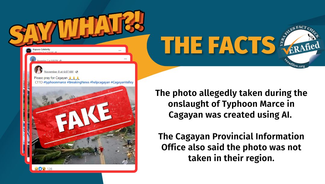 FACT CHECK: ‘Cagayan photo’ after Marce onslaught is AI-MANIPULATED