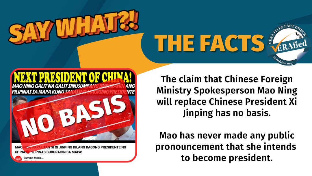 FACT CHECK: Mao Ning replacing Xi Jinping as Chinese president BASELESS